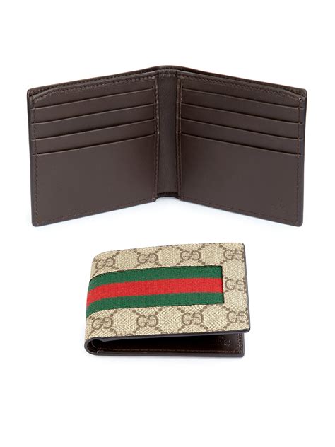 gucci canvas wallet mens|gucci wallet images.